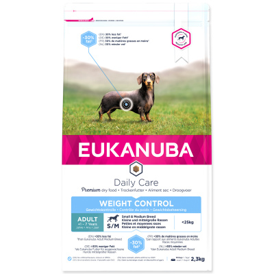 EUKANUBA Daily Care Adult Small Medium Breed Weight Control 2,3 kg