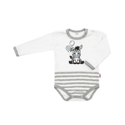 NEW BABY Kojenecké bavlněné body Zebra exclusive