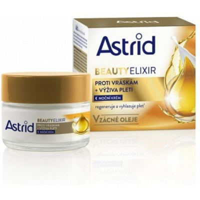 Vyživující noční krém proti vráskám Beauty Elixir 50 ml Astrid