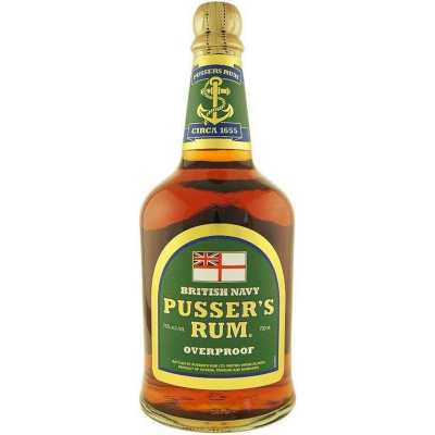 Pusser´s Rum Overproof Green Label 75,5% 0,7 l (holá láhev)