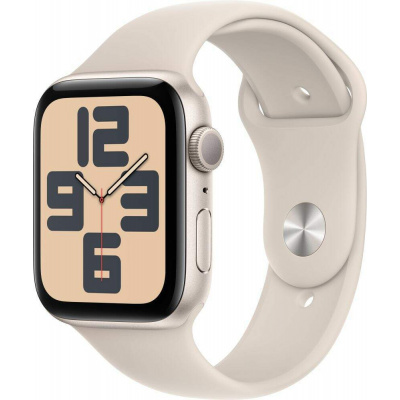 Apple Watch SE 2023 GPS 44mm hvězdně bílý hliník M/L (MRE53QC/A) Chytré hodinky