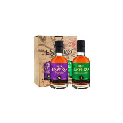 Espero Reserva Exclusiva + Ron Espero Extra Anejo XO Rum 2x0,2L - Dárkové balení