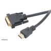 AKASA - DVI-D na HDMI kabel - 2 m Šedá