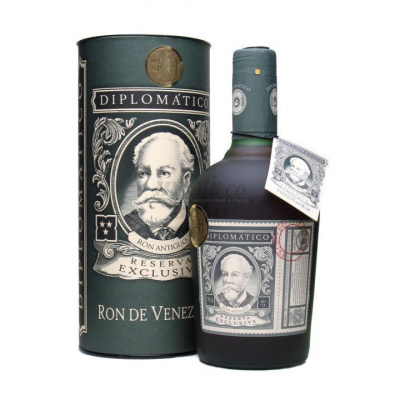 Diplomatico Reserva Exclusiva 12y 40% 0,7 l (tuba)