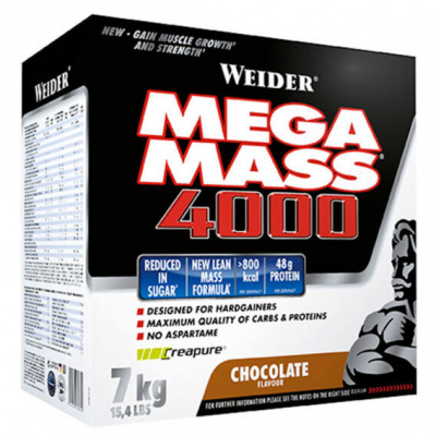 Weider Giant Mega Mass 4000 3000 g - jahoda