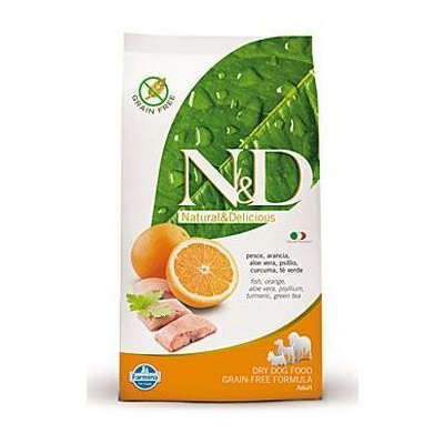 N&D GRAIN FREE DOG ADULT MAXI FISH & ORANGE 12KG