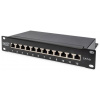 Digitus DN-91612S-EA 12 portů síťový patch panel 254 mm (10) CAT 6A 1 U