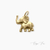 Onyx FOX Stříbrný přívěsek slon Baby Elephant Povrchová úprava: Žluté zlato