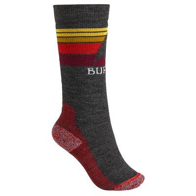 Burton EMBLEM MDWT TRUE BLACK thermo ponožky - XS/S šedá