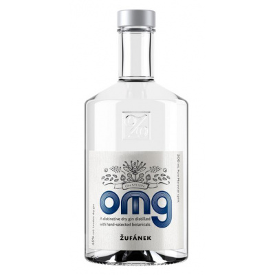 Žufánek OMG Oh My Gin 45% 0,5L - london dry (holá láhev)