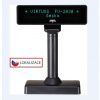 POŠKOZENÝ OBAL - Virtuos VFD zákaznický displej Virtuos FV-2030B 2x20 9mm, serial, černý EJG1005R