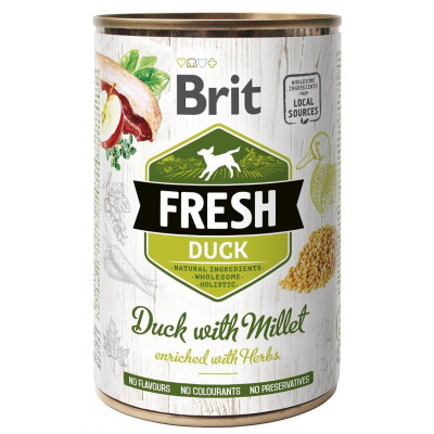Konzerva Brit Fresh Duck with Millet 400 g