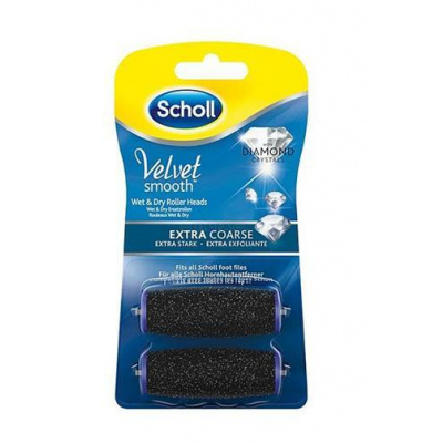 Scholl Velvet Smooth Diamond - náhradní válec extra drsná 2 ks