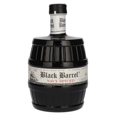 A.H. Riise Black Barrel Navy Spiced Rum Old Edition 40% 0,7 l (holá láhev)