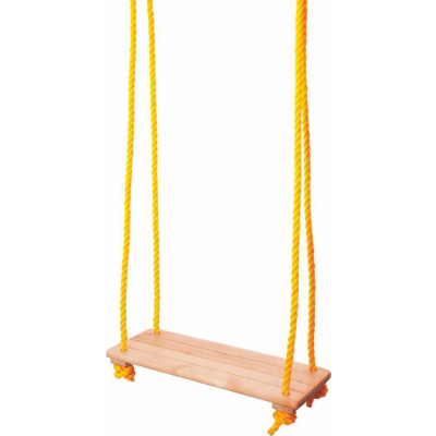 Woody DŘEVO Houpačka jednoduchá závěsné sedátko prkénko na houpání