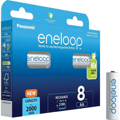 Nabíjecí baterie Panasonic Eneloop AA 8ks 3MCCE/8BE