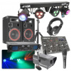 Max Complete 500W DJ Bluetooth Disco Set zvukové a světelné techniky, mlhovače a příslušenství + 3 roky záruka v ceně