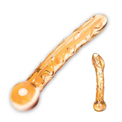 Glas - Orange Tickler skleněné dildo