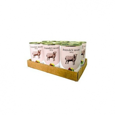 BOHEMIA MASO Jehněčí ve vlastní šťávě SIX PACK 6x400g Bohemia Pet Food