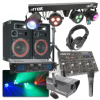 Max Complete 700W DJ Bluetooth Disco Set zvukové a světelné techniky, mlhovače a příslušenství + 3 roky záruka v ceně