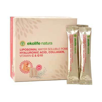 Ekolife Natura Liposomal Hyaluronic Acid, Collagen, Vitamin C & Q10 15 x 6,5g