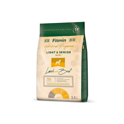 Fitmin dog mini light senior lamb beef 2,5 kg