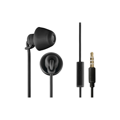 Thomson EAR3008BK Piccolino špuntová sluchátka kabelová černá Potlačení hluku headset, regulace hlasitosti