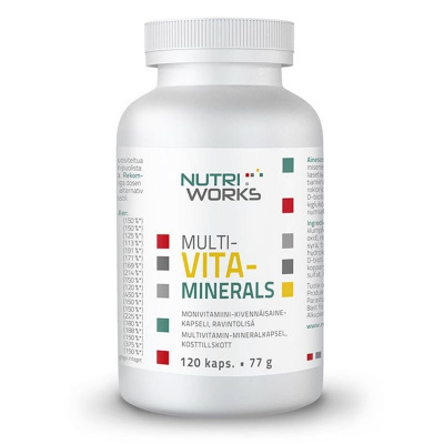 NUTRIWORKS Multivita-minerals 120 kapslí