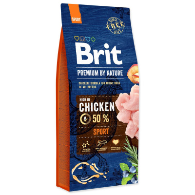 Krmivo Brit Premium by Nature Sport 15kg-KS