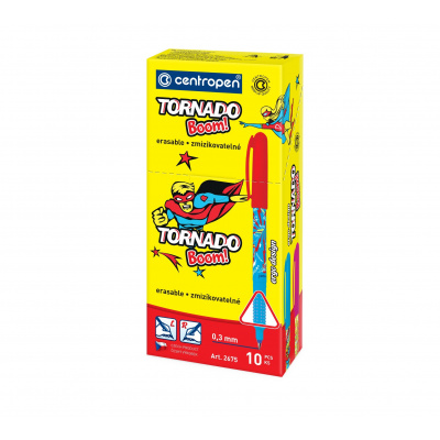 Školní ERGO roller Tornado Boom Centropen 2675 Barva: 10ks v krabičce (mix barev)
