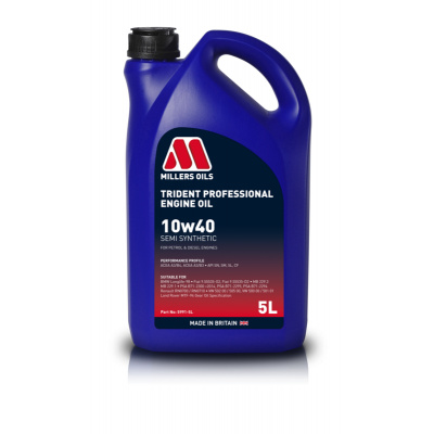 Motorový olej Millers Oils Trident Professional 10W-40, 5L