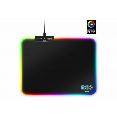 Podložka pod myš Connect-IT, NEO RGB, černá