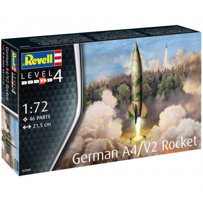 Revell Model Kit raketa V2 Vergeltungswaffe 2 A4 Plastic 03309 1:72 (Revell 03309)