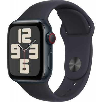 Apple Watch SE 2023 GPS + Cellular 40mm temně inkoustový hliník S/M (MRG73QC/A) Chytré hodinky