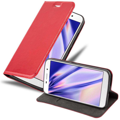 Cadorabo Case for ZTE Blade A602 PČervenáective Case in Červená Pouzdro na mobilní telefon s magnetickým zavíráním