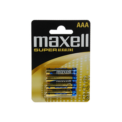 MAXELL Super alkalické baterie LR03 4BP AAA, blistr 4ks