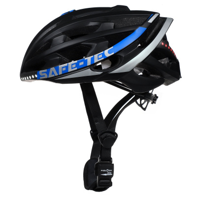 Chytrá bluetooth helma Safe-Tec TYR 2 Black-Blue S (53cm - 55cm)