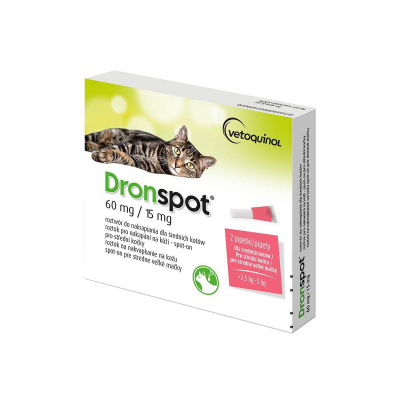 Dronspot Spot-on Cat 60 / 15 mg 2 x 0,75 ml