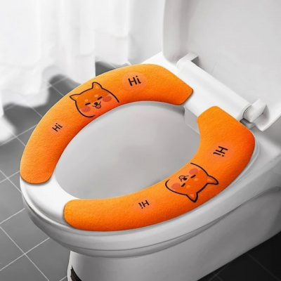 Měkký potah na WC sedátko s dětskými motivy - Oranžový pes