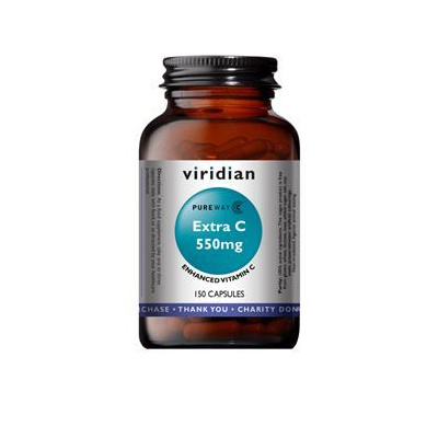 Viridian Extra C 550mg 150 kapslí (Vitamín C 550mg)