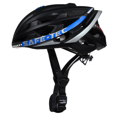 Chytrá bluetooth helma Safe-Tec TYR 2 Black-Blue M (55cm - 58cm)