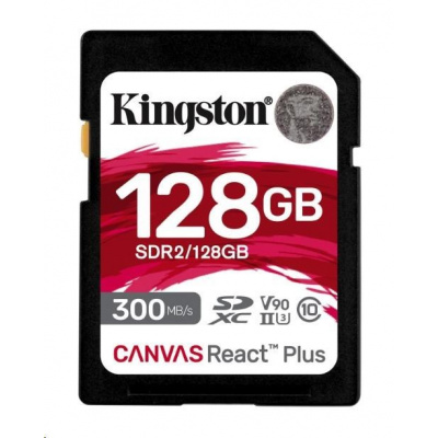 Kingston Canvas React Plus 128GB, SDXC UHS-II 300R SDR2/128GB