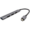 I-TEC USB-C HUB Metal USB Hub, externí, USB typ C na 1x USB 3.0 a 3x USB 2.0, šedý C31HUBMETALMINI4