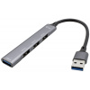 I-TEC USB 3.0 HUB Metal USB Hub, externí, USB 3.0 na 1x USB 3.0 a 3x USB 2.0, šedý U3HUBMETALMINI4