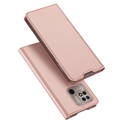 Dux Ducis Skin Pro luxusní flipové pouzdro na Xiaomi Redmi 10C - růžový