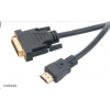 AKASA kabel DVI-D na HDMI, pozlacené konektory, 2m - AK-CBHD06-20BK