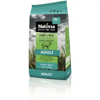 Nativia Dog Adult Lamb&Rice 2 x 15kg