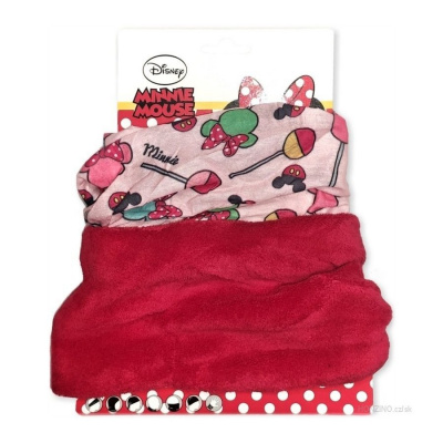 Setino · Dětský / dívčí nákrčník / multifunkční šátek Minnie Mouse - Disney Červená