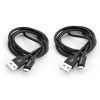 Verbatim Micro USB kabel 100cm + 100cm, SYNC + CHARGE černý