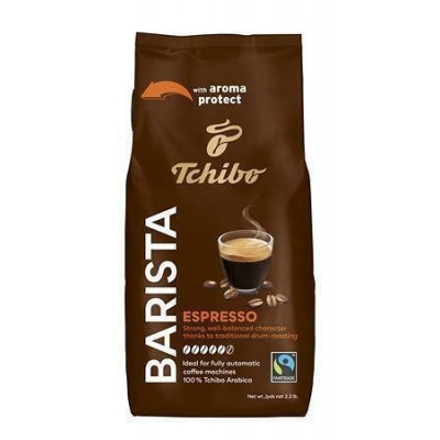 Káva "Barista Espresso", pražená, zrnková, 1000 g, TCHIBO